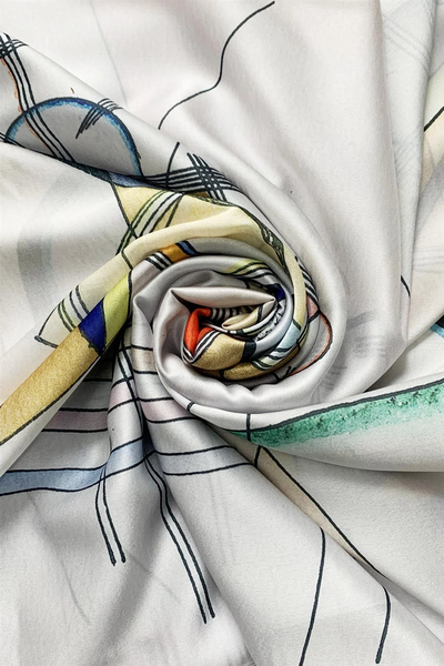 Kandinsky Abstraction Composition Painting Print Art Silk