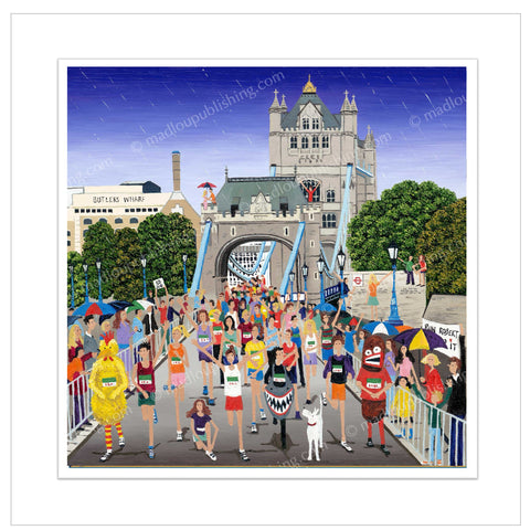 Louise Braithwaite Limited Edition Print - London Marathon