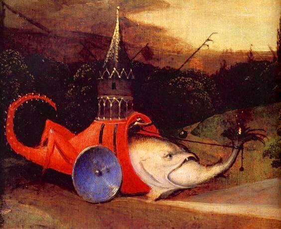 Hieronymus Bosch - Fish with Castle Tower JB03
