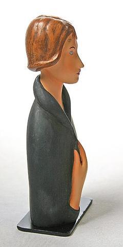 Modigliani - Blue Eyed Woman Statue MO09
