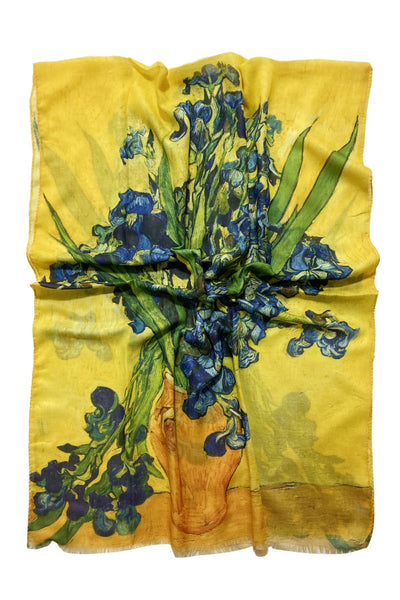 Van Gogh Irises Print Scarf