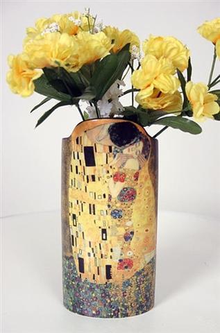 Silhouette d'art Vase by John Beswick - Klimt The Kiss SDA05