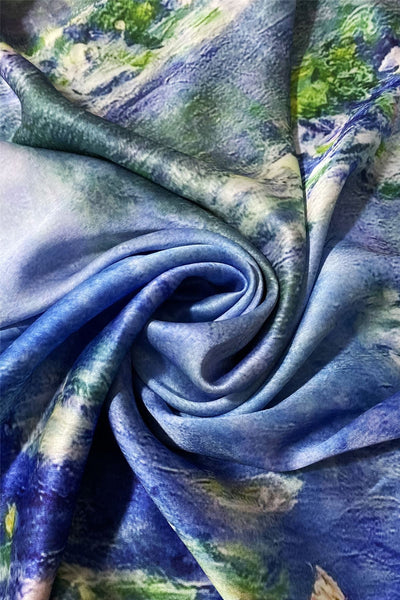 Claude Monet Water Lilly Print Scarf
