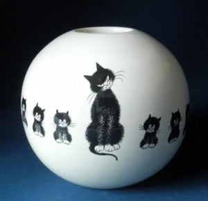 Dubout Cats Vase - Cats in a Row DUB104