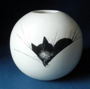 Dubout Cats Vase - Cat Nap DUB103