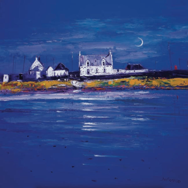 New Moon Isle of Tiree  - John Morrison JOLOMO - Framed Art - Medium