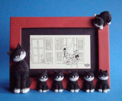 Dubout Cats Photo Frame - Cats in a Row DUB40