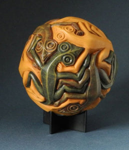 Sphere with Reptiles by Escher Statue ESC06