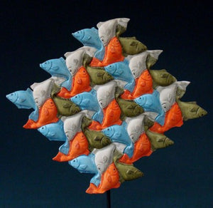Fish by Escher Statue ESC01