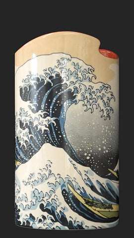 Silhouette d'art Vase - Hokusai The Wave SDA39