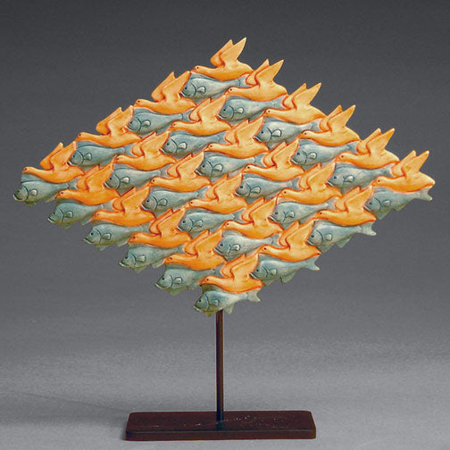 Birds and Fish by Escher Statue ESC03