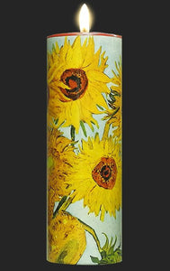 Tall Tea Light Holder - Van Gogh - Sunflowers TC01GO