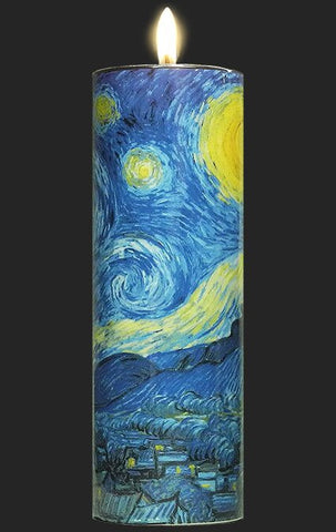 Tall Tea Light Holder - Van Gogh - Starry Night TC02GO