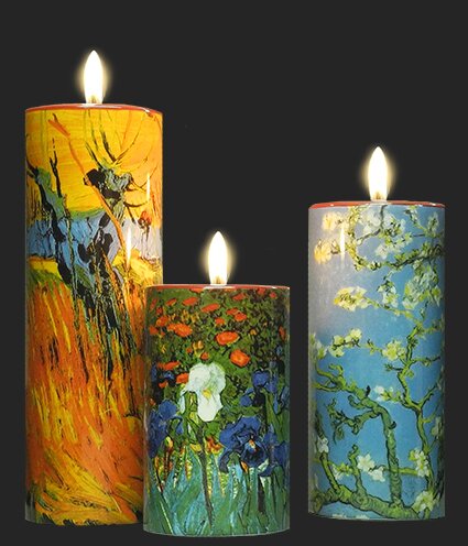Set of 3 Tea Lights - Van Gogh TS01GO