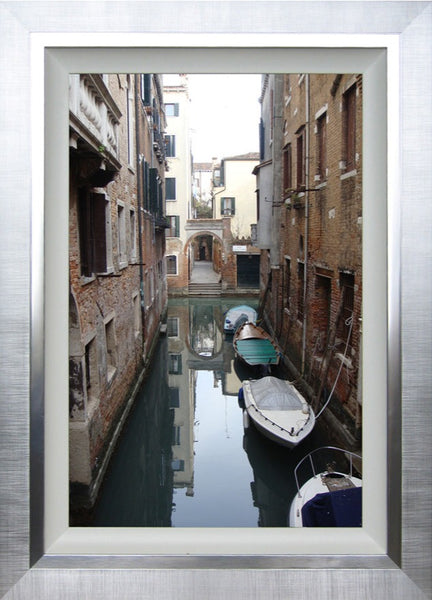 Venice Canal Boats- Framed Art